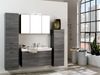 Waschtisch-Set >Graphit< in Dekor Eiche rauchsilber aus MDF - 100x54x47 (BxHxT) Bild 3