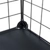 Regalsystem Steckregal Schwarz DIY Regal 9 Fächer Metall Würfelregal Stufenregal Bild 3