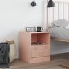 vidaXL Nachttisch Rosa 34,5x39x44 cm Stahl 841753 Bild 3
