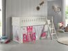 Kinderbett Karyl 208x114x135 Massivholz Weiß Textilset Princess 1 Bild 2