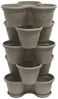 Engelland Blumenständer Säulentopf, Hochbeet, Kräuterbeet (Vorteils-Set, 5 St, 11 Liter Fassungsvermögen je Ebene), fallsicher, UV-beständig, stapelbar, platzsparend, robuster Kunststoff Bild 2