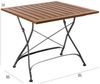 MBM Brazil Tisch 85x85 cm Bild 2