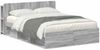 vidaXL Bettgestell mit Stauraum Grau Sonoma 160 x 200 cm Holzwerkstoff 3433402 Bild 2