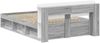 vidaXL Bettgestell mit Stauraum Grau Sonoma 160 x 200 cm Holzwerkstoff 3433402 Bild 5