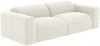 Vente-unique - POGNI Sofa Stoff Weiß - B 97 cm x H 73 cm x L 205 cm Bild 4