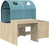 vidaXL Bett mit Tunnel 3 Stk. Artisian Eiche und Hellblau 3423516 Bild 3