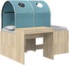 vidaXL Bett mit Tunnel 3 Stk. Artisian Eiche und Hellblau 3423516 Bild 2
