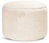 mokebo Pouf Der Flauschige (rund und aus Kunstfell), kuscheliger Sitz-Hocker, Fußhocker oder Hocker in Felloptik in Beige Bild 4