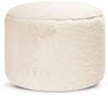 mokebo Pouf Der Flauschige (rund und aus Kunstfell), kuscheliger Sitz-Hocker, Fußhocker oder Hocker in Felloptik in Beige Bild 5