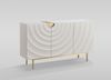 Livin Hill Stilig ST321 Kommode, MDF, Kunstmarmor, Edelstahl, 86 x 40 x 150 cm Bild 3