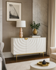 Livin Hill Stilig ST321 Kommode, MDF, Kunstmarmor, Edelstahl, 86 x 40 x 150 cm Bild 5