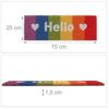 Relaxdays Kokos Fußmatte "Hello" Regenbogen Bild 5