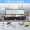 LuxusKollektion Küchenorganizer-Set Unterbett Aufbewahrungsbox Faltbar 2 Stück 15cm Deckel Schwarz Bild 3