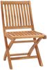 vidaXL Gartenstühle 2 Stk. mit Beige Kissen Teak Massivholz 3062436 Bild 3