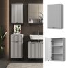 Badezimmer Eliza Grau 40 x 65 cm mit 2 Regalböden Vicco Bild 2