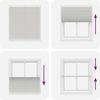 vidaXL Plissee Hellgrau 120x100 cm Stoffbreite 119,4 cm Polyester 4015334 Bild 5