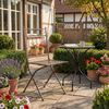 Gartenstuhl FINN - 40 x 40 x 95 cm, Metall, Antik-Braun | Klappstuhl Garten Outdoor-Stuhl Bild 3
