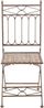 Gartenstuhl FINN - 40 x 40 x 95 cm, Metall, Antik-Braun | Klappstuhl Garten Outdoor-Stuhl Bild 4