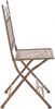 Gartenstuhl FINN - 40 x 40 x 95 cm, Metall, Antik-Braun | Klappstuhl Garten Outdoor-Stuhl Bild 5