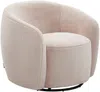 Vente-unique - VEREIDE Sessel Stoff Puderrosa - B 76 cm x H 67 cm x L 80 cm Bild 3