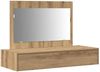 vidaXL Schminktisch mit Speicher Braun 100 x 40 x 70 cm Holzwerkstoff 865216 Bild 2