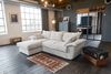 KAWOLA Sofa DAMETO Ecksofa Bettsofa Schlafsofa mit Stauraum Cord weiß Recamiere links 77 x 174 x 266 cm Bild 4