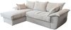 KAWOLA Sofa DAMETO Ecksofa Bettsofa Schlafsofa mit Stauraum Cord weiß Recamiere links 77 x 174 x 266 cm Bild 3