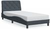 vidaXL Bettgestell ohne Matratze Dunkelgrau 80x200 cm Samt 3207888 Bild 2