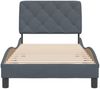 vidaXL Bettgestell ohne Matratze Dunkelgrau 80x200 cm Samt 3207888 Bild 5