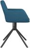 Esszimmerstühle 2 Stk. Drehbar Blau Samt, Drehbar [344739] Bild 5