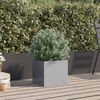 vidaXL Pflanzkübel Silbern 32x30x29 cm Verzinkter Stahl 841545 Bild 3