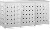 vidaXL Mülltonnenbox für 3 Tonnen 240 L Edelstahl 145381 Bild 2