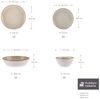 Karaca Geschirr-Set Aria Reactive Geschirrset für 6 Personen, 24 Teile, Beige Bild 2