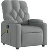 vidaXL Massage-Relaxsessel, hellgrauer Stoff 3205664 Bild 3