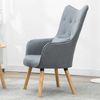 Fernsehsessel Relaxsessel Sessel mit Kissen Lese Stoff Polsterstuhl Grau Bild 3