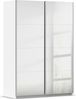 rauch Kleiderschrank, Schwebetürenschrank SUBITO, 2-türig, 2 Spiegeltüren, Alpinweiß, 136 x 197 x 61 cm Bild 3