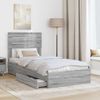 vidaXL Aufbewahrungsbett Graues Sonoma 75 x 190 cm Holzwerkstoff 3411608 Bild 3