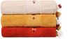 Handtuch-Set (3-teilig), 'Asorti', Koralle, Senf, Beige Bild 3