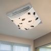 LED Deckenleuchte, Metall, Glas mit Kristallen, L 30 cm Bild 3
