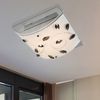 LED Deckenleuchte, Metall, Glas mit Kristallen, L 30 cm Bild 4
