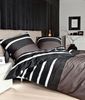Janine Bettwäsche Davos 65030 07 nougat schwarz Feinbiber 155 x 220 + 80 x 80 cm Bild 2