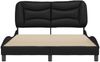 vidaXL Bettgestell ohne Matratze "Hvar" Schwarz 140x200 cm Kunstleder 3208002 Bild 4