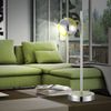 LED Tischleuchte, Chrom, Spot beweglich, grün, GU10, H 43 cm Bild 5