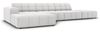 Micadoni Ecksofa Jennifer 5-Sitzer Links Samt Silber Bild 2