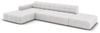 Micadoni Ecksofa Jennifer 5-Sitzer Links Samt Silber Bild 3