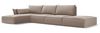 Micadoni Ecksofa Kaelle 5-Sitzer Links Samt Cappuccino Bild 2