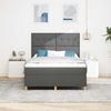 vidaXL Boxspringbett mit Kopfteil Dunkelgrau 160 x 200 cm Stoff 3339631 Bild 3