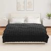 vidaXL Rutschfeste Decke aus Kunstkaninchenfell Olite 4 pcs Schwarz 42021838 Bild 4