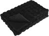 vidaXL Rutschfeste Decke aus Kunstkaninchenfell Olite 4 pcs Schwarz 42021838 Bild 5