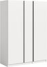 Home affaire Kleiderschrank BENDINGO, TOPSELLER!, Schlafzimmerschrank, Schrank, Garderobenschrank (OTTO BESTSELLER, Garderobe & Schlafzimmer) Breite 130cm, weiß, 3-türig, inkl. 2 Kleiderstangen und 2 Ablageböden Bild 5